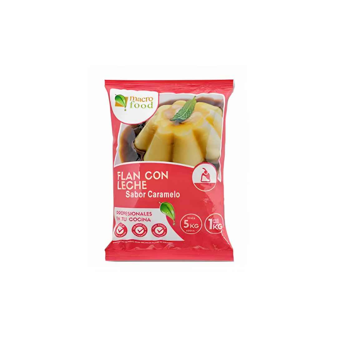 Flan de Leche Sabor Caramelo 1kg