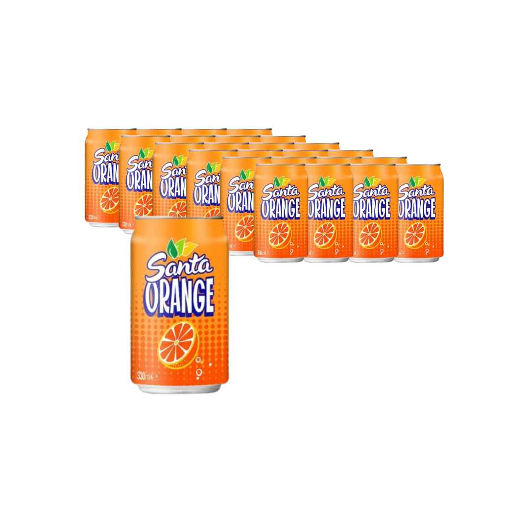 Caja de Refresco Gaseado Naranja Santa (24udx330ml)