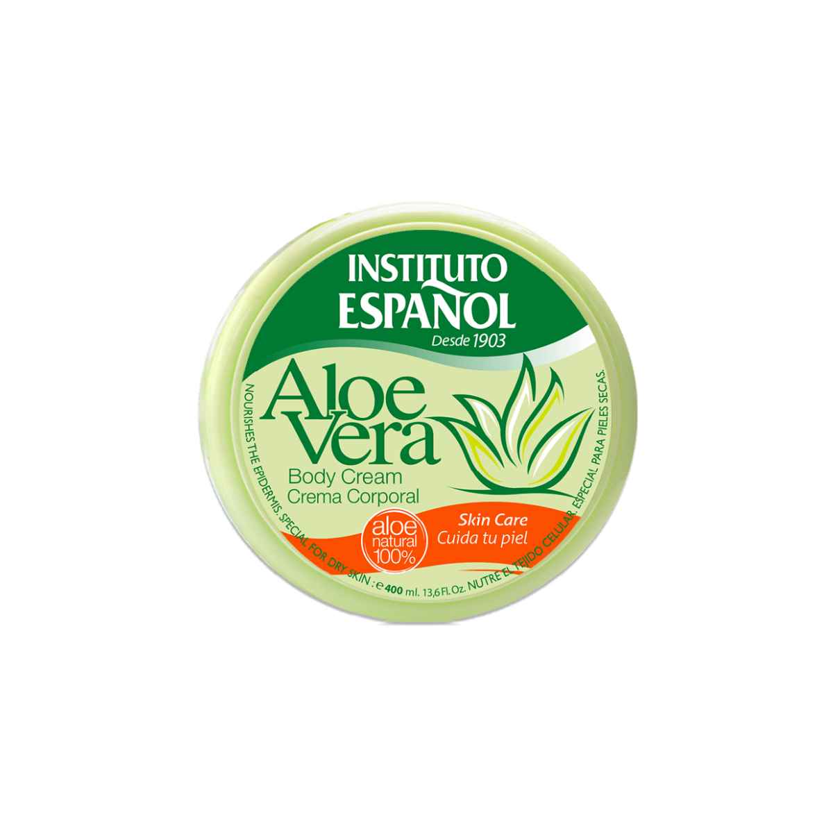 Crema Aloe Vera 400 ml para cuidado de la piel