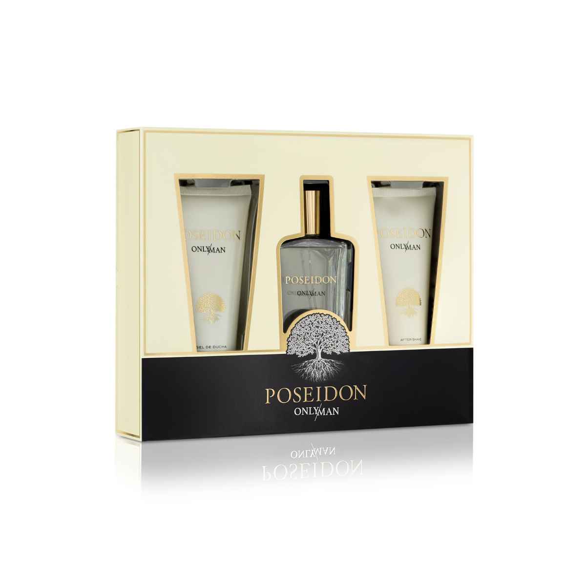 Estuche Poseidon Only Man aseo e higiene - Perfume, After Shave, Gel de Ducha