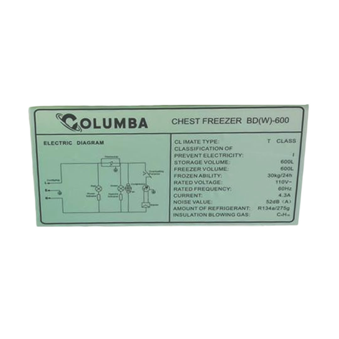 Nevera Horizontal Columba 600L (21,2pie) - Imagen 5