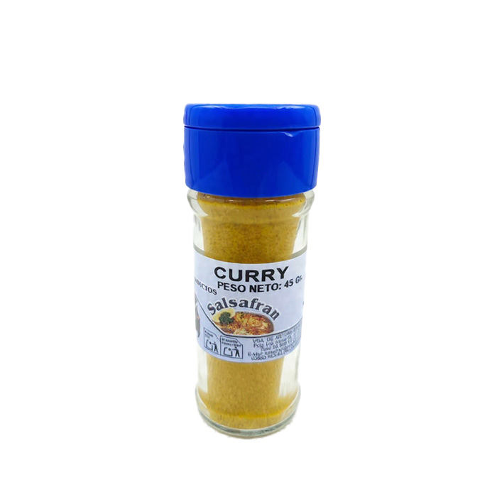 Curry Molido Salsafran 45g - Esencial Pack para condimentar platos