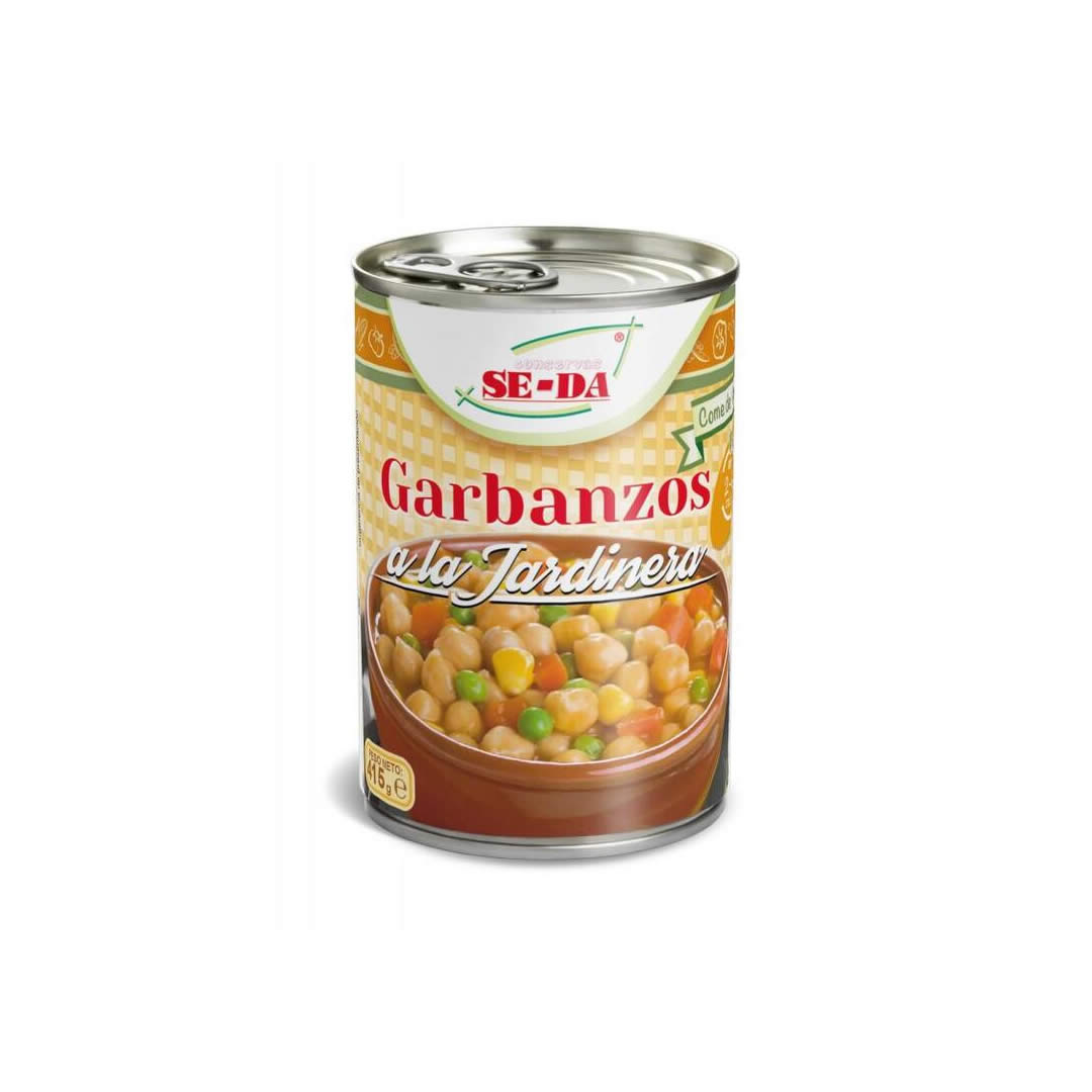 Lata de Garbanzos a la Jardinera SE-DA 415g - Producto Esencial