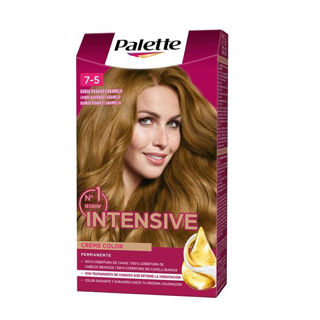 Tinte Palette ICC 7.5 Rubio Dorado Caramelo - Producto para cabello