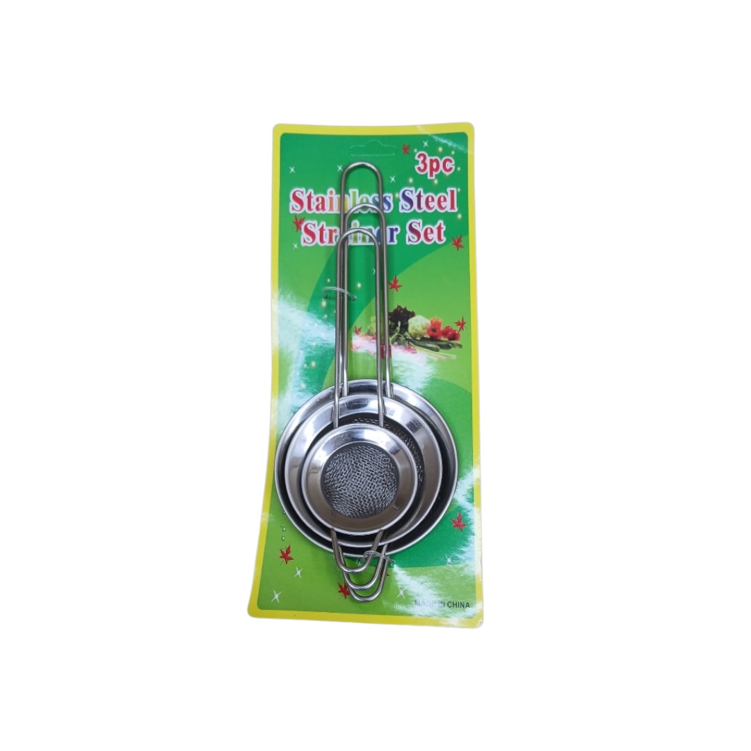 Coladores Metálicos 3ud - Utensilios de Cocina